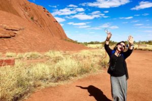 walking around Uluru