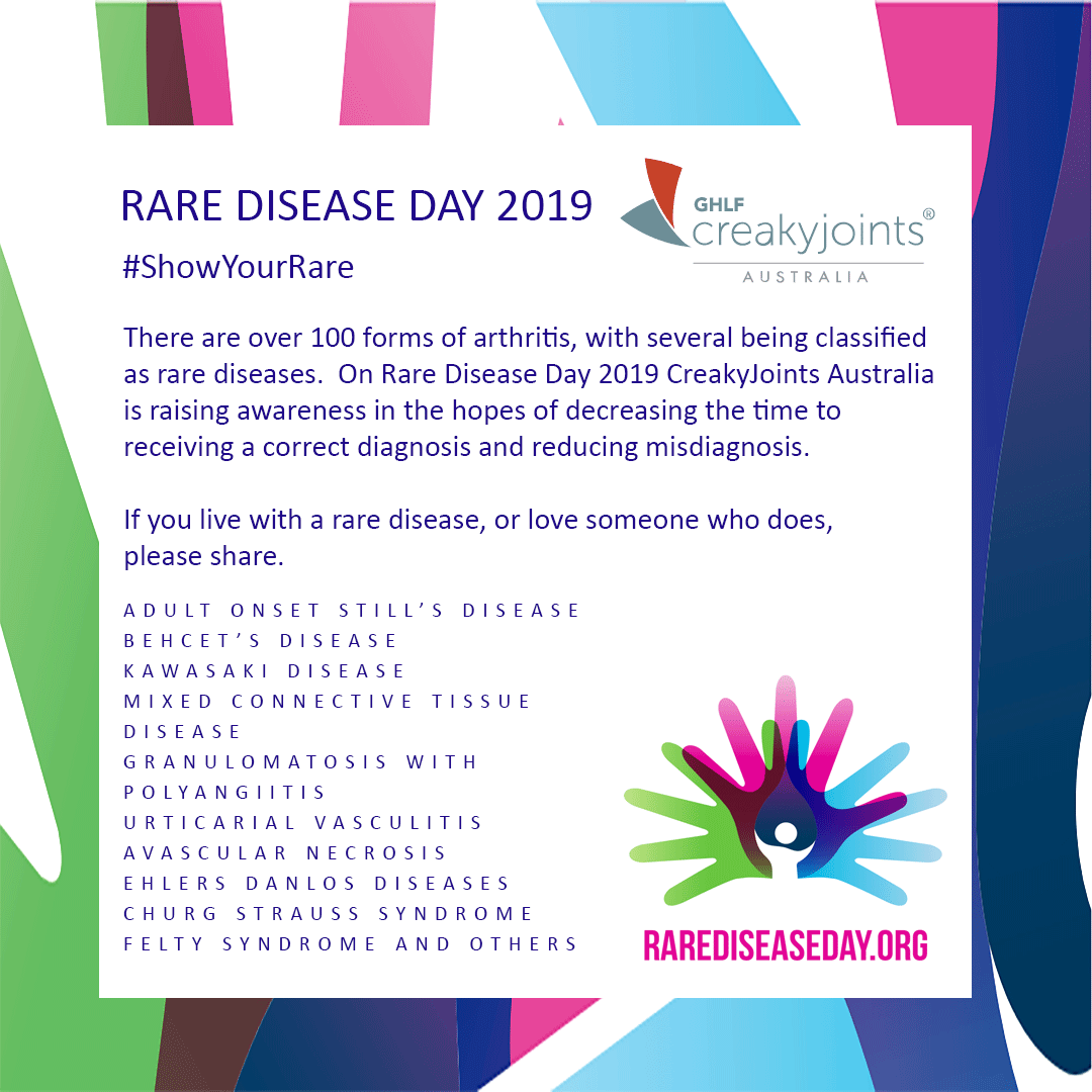 CreakyJoints Australia Supports Rare Disease Day® CreakyJoints Australia