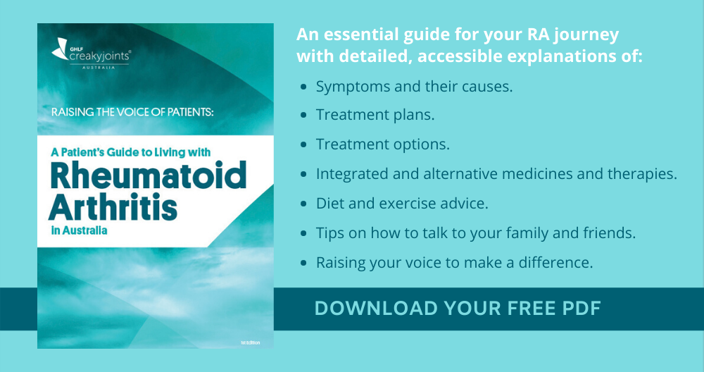Raising the Voice of Patients: A Patient’s Guide to Living with Rheumatoid Arthritis in Australia