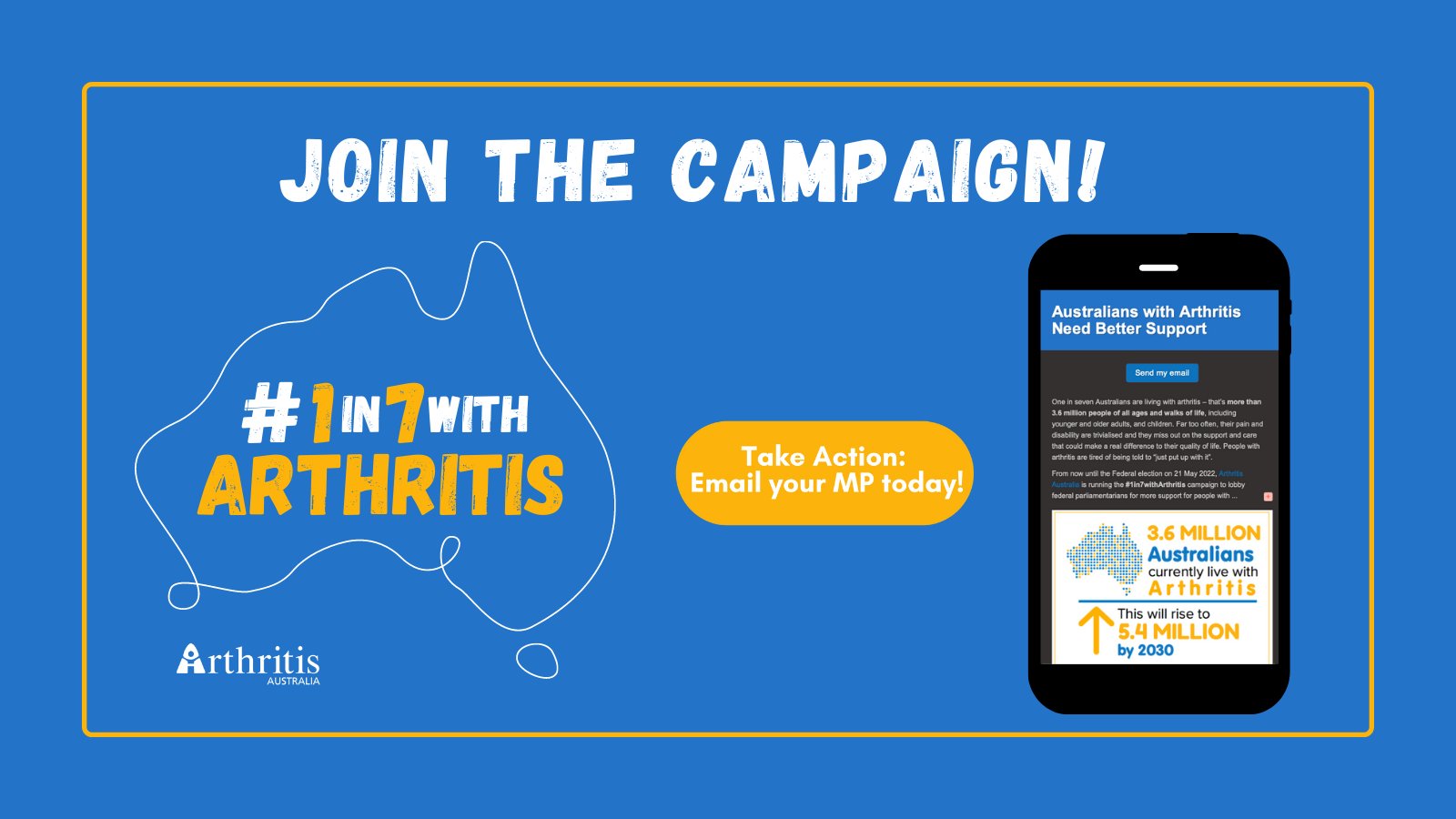 1 in 7 with arthritis campaign