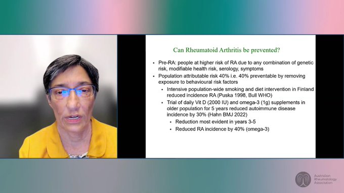 Can rheumatoid arthritis be prevented
