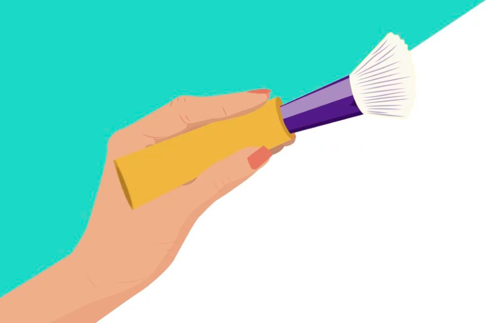 Foam sleeves help improve your grip on makeup tools